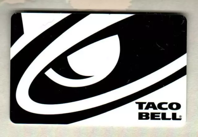 TACO BELL Black and White Bell 2017 Gift Card ( $0 )