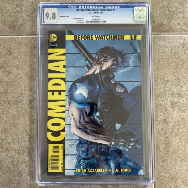 Before Watchmen: Comedian #1 CGC 9.8 RARE! 1:200 Jim Lee Variant! KEY! DC 2012