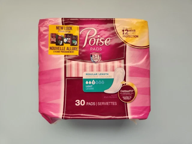 Almohadillas Poise longitud regular #3, 30 unidades