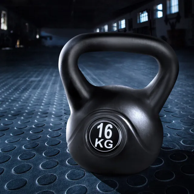 16KG Kettlebell Weight Kettle Bells Bell Kit Fitness Exercise Strength Training