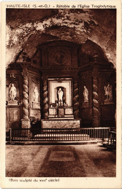 CPA Haute Isle Retable de l'Eglise Troglodytique (1317967)
