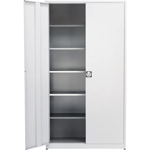 Werkzeugschrank, Materialschrank, 5 Böden, grau, 2.200 x 1.200 x 420 mm (HxBxT)