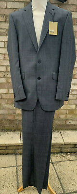BNWT MID GREY 2 PIECE PRINCE OF WALES CHECK SUIT - Scott by The Label FREE P&P
