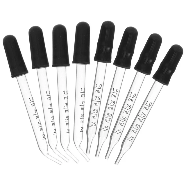 13 PCS PIPETTE Compte-gouttes En Verre Pipettes De Médicaments EUR 9,59