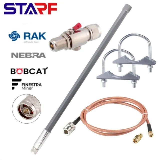 Durable LoRa Antenna for HNT RAK Helium Miner 12 dBi Outdoor/Indoor Use