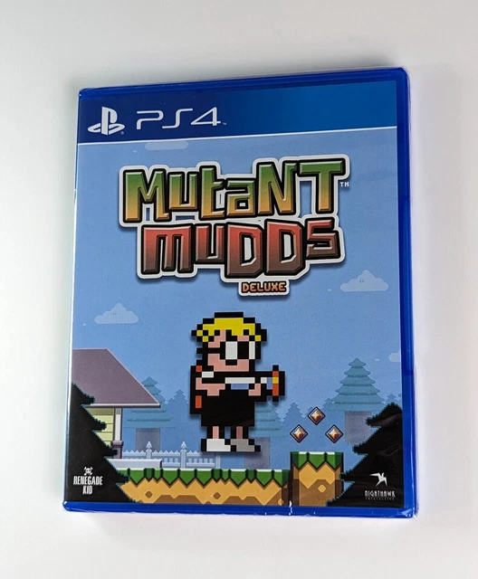 Mutant Mudds Deluxe Playstation 4 PS4 Game Brand New Sealed Limited Run #54