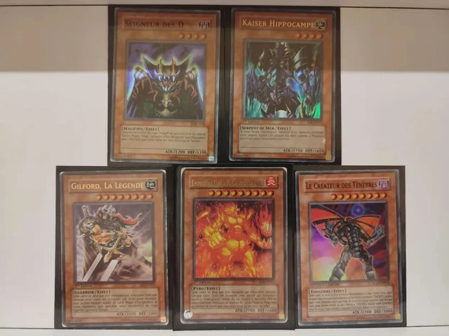 Lot De 5 Cartes Anime Orica Holo - Les Cinq Parties D'Exodia Ultimate Rare - Collection Yu-Gi-Oh!