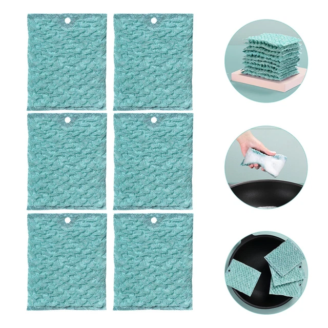 6pcs cuisine drain dreding tissu polyester nettoyage de tellet de vaisse