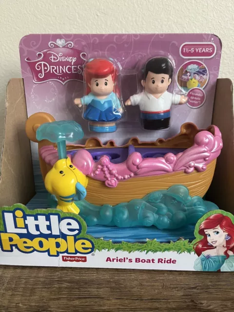 Rare! Fisher Price Little People Ariel's Boat Ride - Disney's Little Mermaid!