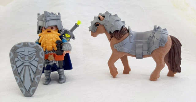 Playmobil Cavaliere Medievale – Pellegrino, Re E Crociato Con Cavallo – Usato - Foto 2