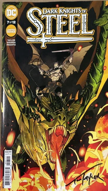 Dark Knights Of Steel #7 Dan Mora Variant Signed By Tom Taylor W/Coa