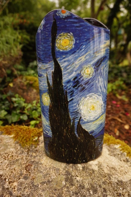 NEW Silhouette d'Art Van Gogh Sunflower Vase