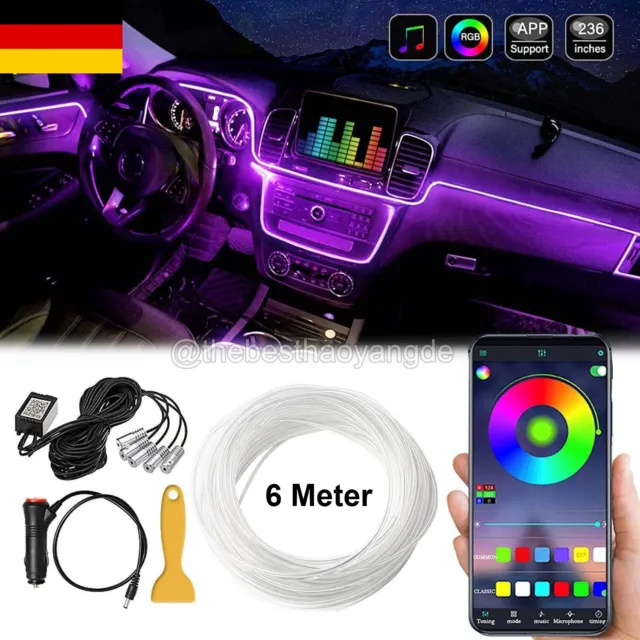 48/72 LED RGB Innenraumbeleuchtung Auto Ambiente
