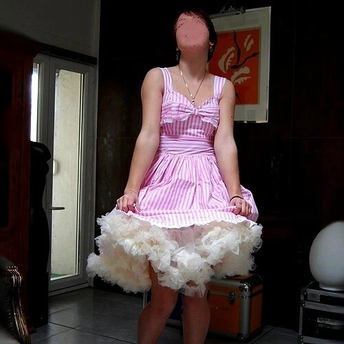 Robe H&M Baby Doll Vintage – Taille 36/38, Rose Poudré, Style Rétro Trapèze, Occasion TB