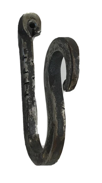 Iron Wall Hook Custom Rustic Forged Coat Hat Bridle Towel Hanger FarmHouse Barn