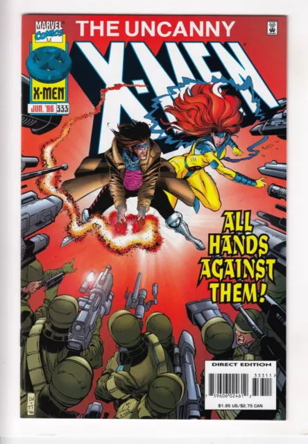 UNCANNY X-MEN #333 (1996-06) Vol 1 MARVEL Lobdell Juggernaut 1st Bastion HIGH