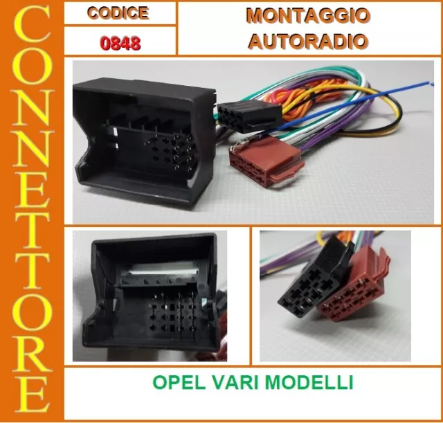 Opel Meriva 2004>2009  Connettore 'Autoradio Alimentazione+Altoparlanti