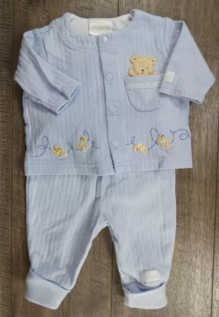 Baby Boy Clothes Vintage Carter's Preemie Blue Little Bears Outfit
