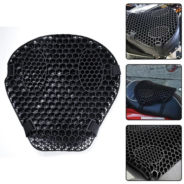 Motorcycle Comfort Gel Seat Cushion Cover Pressure.Relief 3D Mesh Air-Cushion
