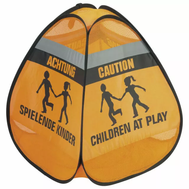 Sicherheit Warnschild spielende Kinder Lisa Brems reflektierend 