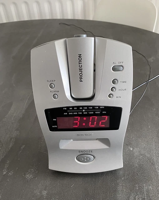 ZEON TECH PROJECTION Alarm Clock Radio £18.99 PicClick UK