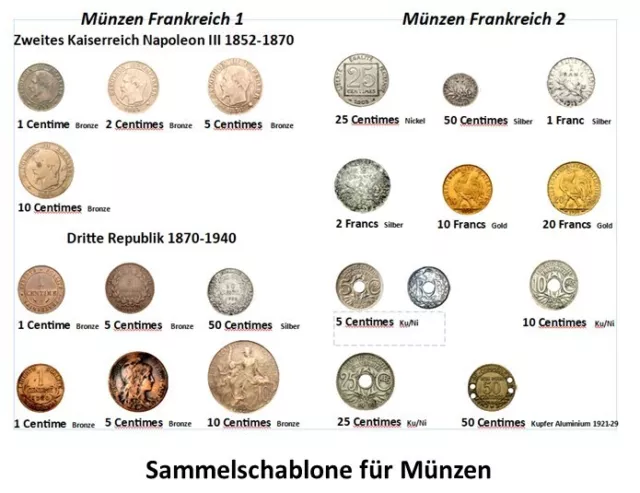 Lustiges Geldgeschenk Holzbox mit alten Frankreich Münzen. Schöne Überraschung 3