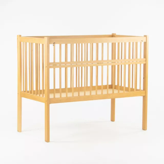 Custom & Handmade Charles Webb Design of Cambridge MA Oak Baby Crib Mid Century