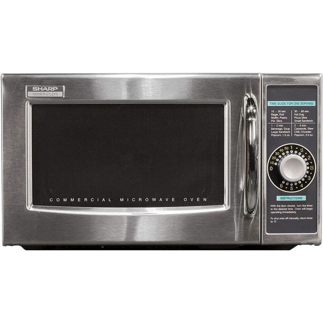 Sharp R-21LCFS Medium Duty Commercial Microwave (Dial Timer) DENTED UNIT