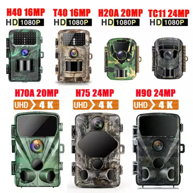 Campark WiFi Bluetooth Trail Camera 20MP Hunting Game Cam Night Vision Wildlife