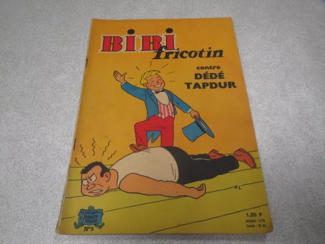 Bibi Fricotin N° 9 Contre Dede Tapdur Couverture Papier *