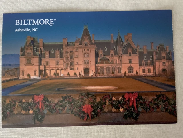 Biltmore At Christmas Asheville, NC North Carolina Postcard