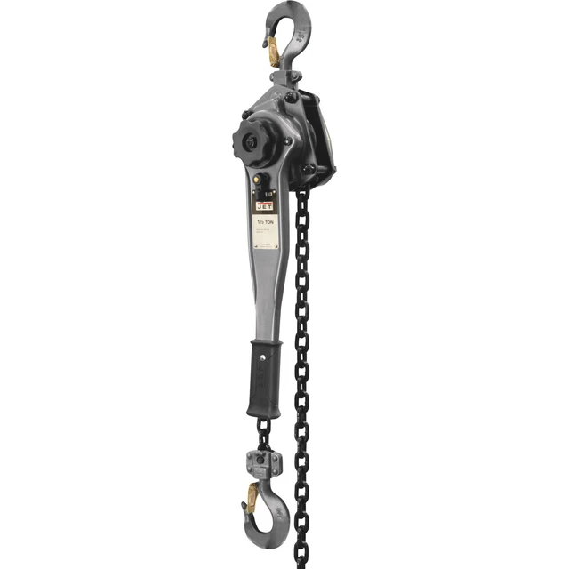 JET JLP Series Manual Lever Chain Hoist -1 1/2-Ton Cap 5ft Lift