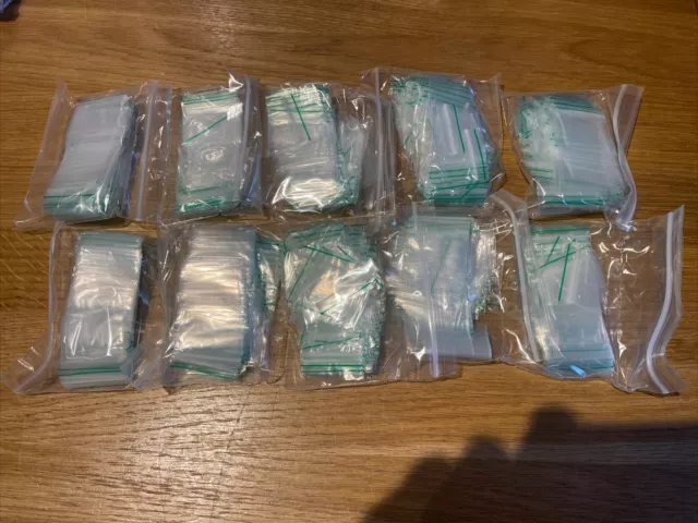 1000 beaux sacs Ziplock Baggies 40 mm x 40 mm Royaume-Uni
