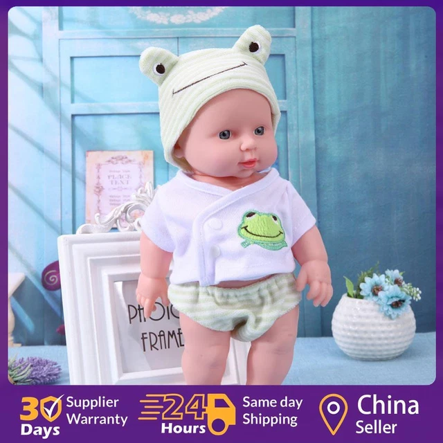 30cm Finished Doll Washable PVC 3D Prop Doll Baby Companion Toys (Green) ☘️