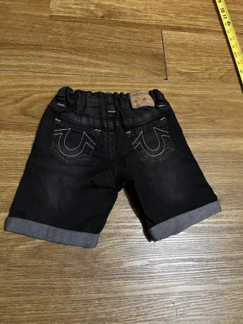 True Religion Jean Shorts Size 3T Adjustable Waist