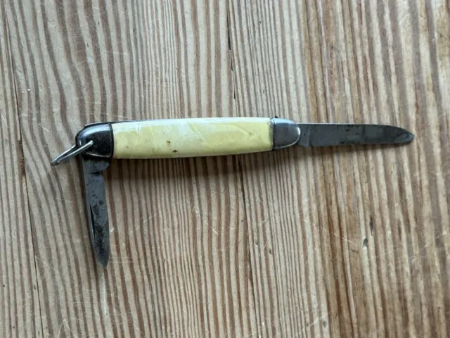 Vintage Penknife Pocket knife & Mother Of Pearl Style Handle Garantie Solingen