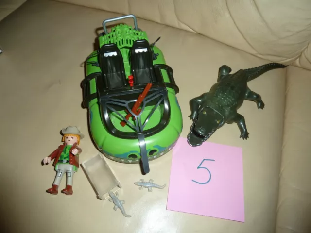 Playmobil Abenteuer Dschungel/Dino Hovercraft Luftkissenboot 2