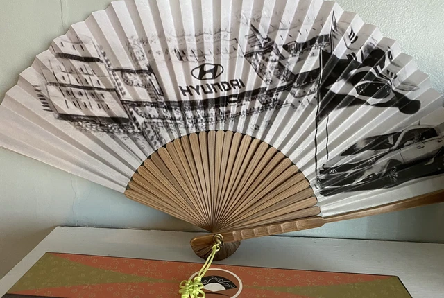Hyundai Car Collectable Decorative Foldaway Hand Fan Hyundai Advertising