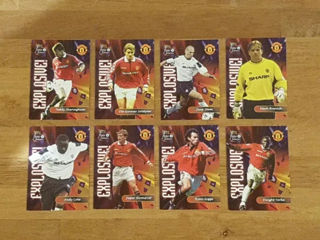 Futera Manchester United Fans' Selection 2000 - 8 Different "Explosive" Cards