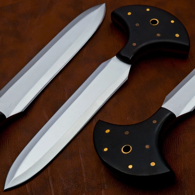 Custom Hand forged Stainless Steel Double Edged DAGGER Full Tang with Sheath
