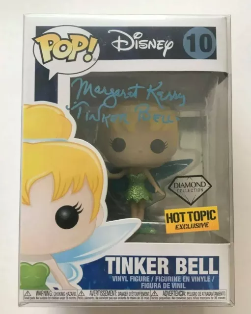 Margaret Kerry Tinker Bell 10 Signed Funko Pop Hot Topic Exclusive Jsa Witness