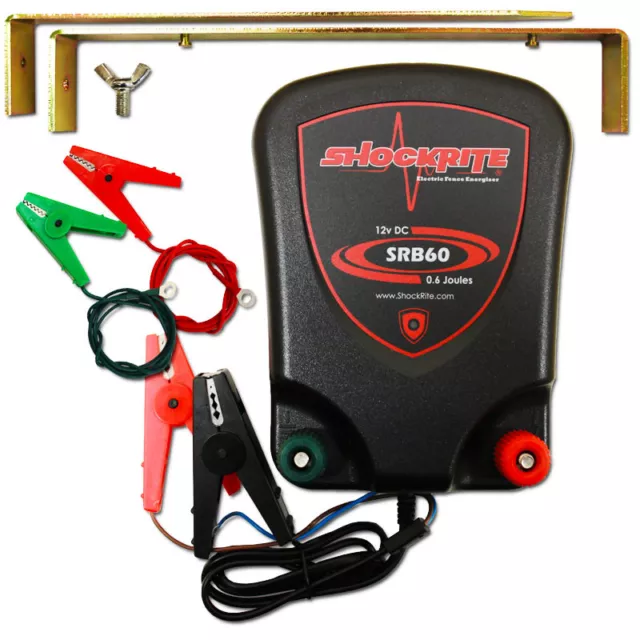 Electric Fence Energiser 12V Battery Powered SRB60 0.6J Fencer