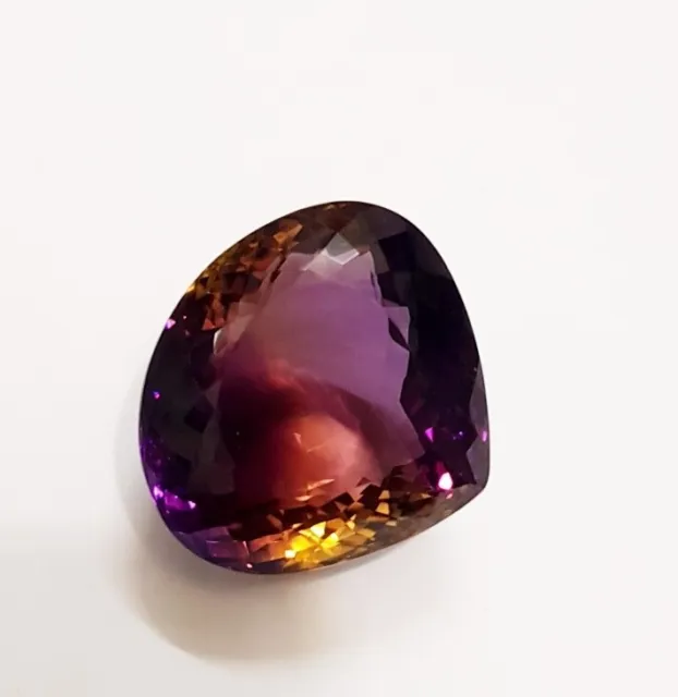 39.20 Ct Natural Loose Gemstone Ametrine Rainbow colour Pear Cut Jewellery