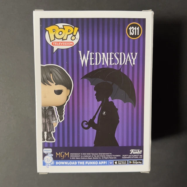Funko Pop Wednesday Addams Hot Topic Exclusive Metallic 1311 Vinyl Toy Figure 2