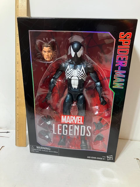 Marvel Legends Series SPIDER-MAN Black Symbiote Suit  12" Action Figure READ