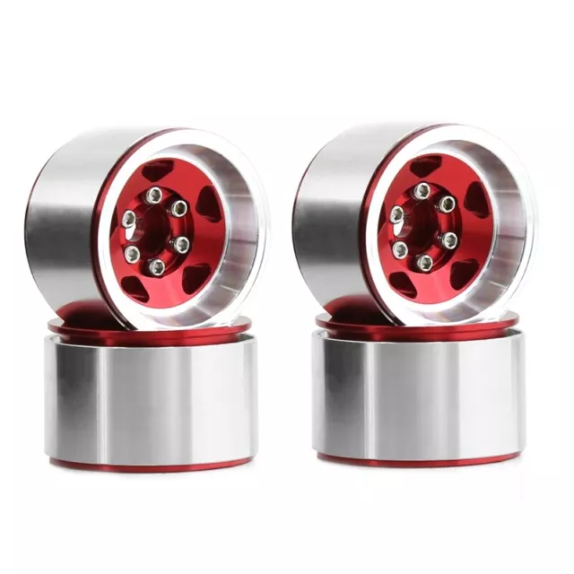4PCS 1.0 Inch Aluminum Alloy Beadlock Wheel Hub Rims for RC Crawler Car8277