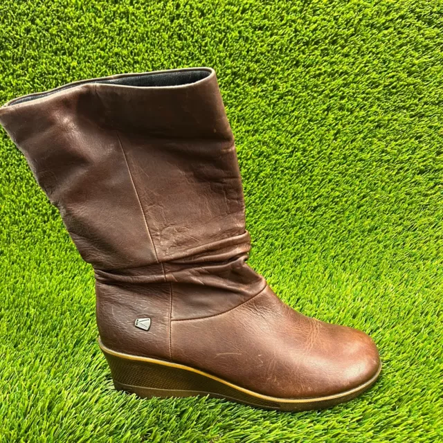 Keen Kate Slouch Womens Size 10.5 Brown Outdoor Classic Wedge Heel Boots 1013736