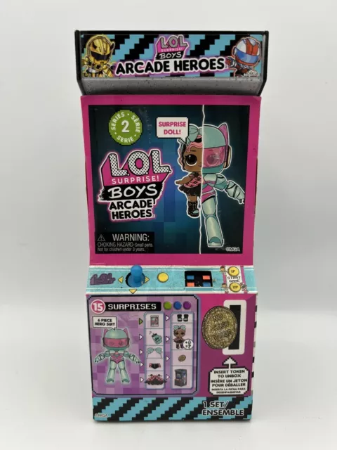 2021 LOL Surprise Boys Arcade Heroes Doll 15 Surprises Series 2 Set/individuals