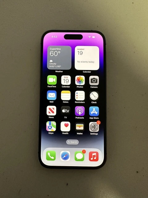 APPLE IPHONE 14 Pro 256GB Deep Purple AT T Carrier Locked 829 95 