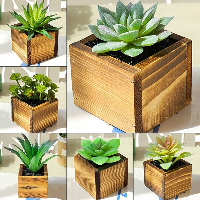 XuanMax Set 2 Pezzi Roses Fiore Artificiale con Recinto Piante Artificiali in Vaso Finta Potted Bonsai Fiori Artificiali con Pot Soprammobili Decorazioni per Casa Balcone 30 * 7.5 * 12cm - Verde
